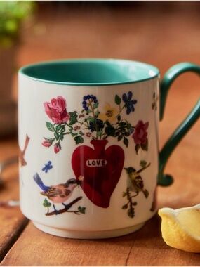 Nathalie Lete Heritage Love Mug from Anthropologie New